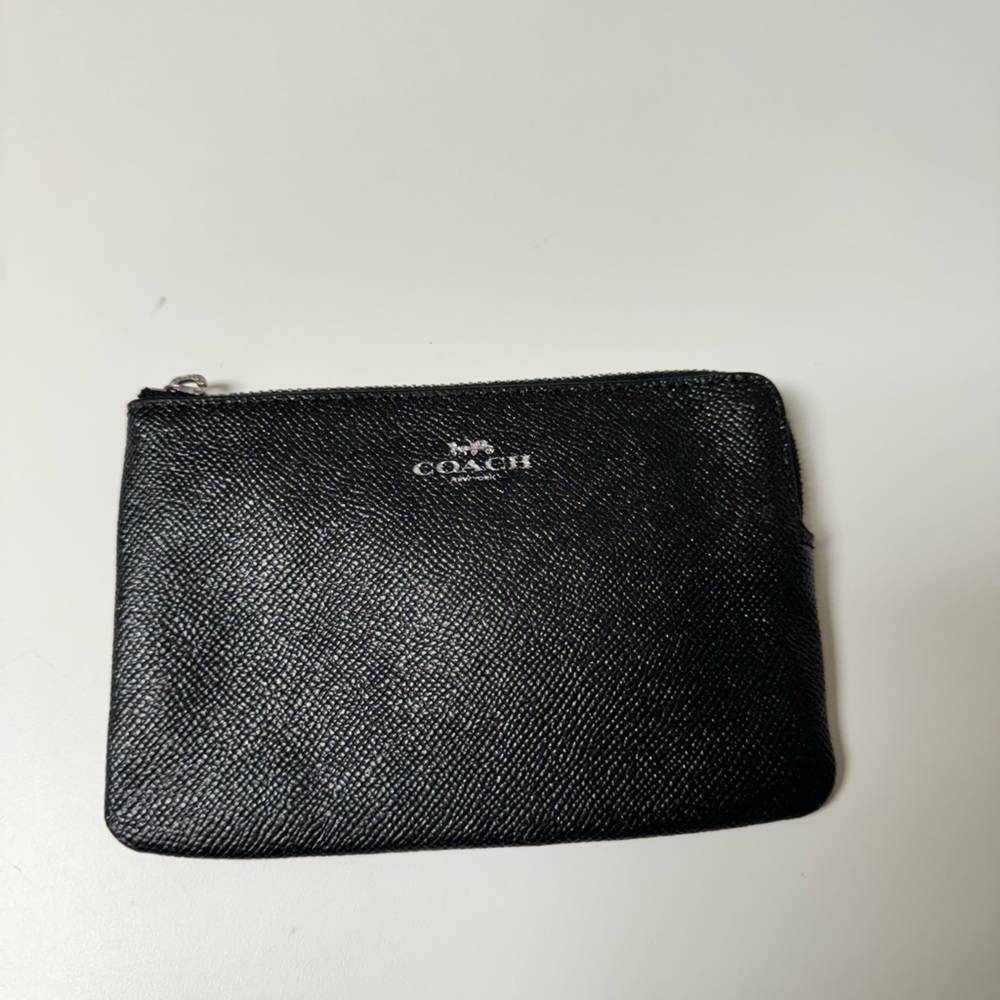 Coach Black Coin Wallet - Picture 1 of 9